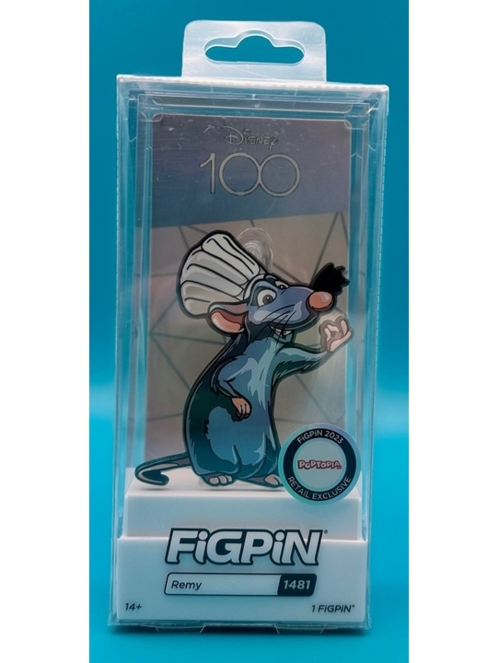 FiGPiN Disney 100 D100 Remy Ratatouille #1481 Poptopia Retail Exclusive Pin NEW